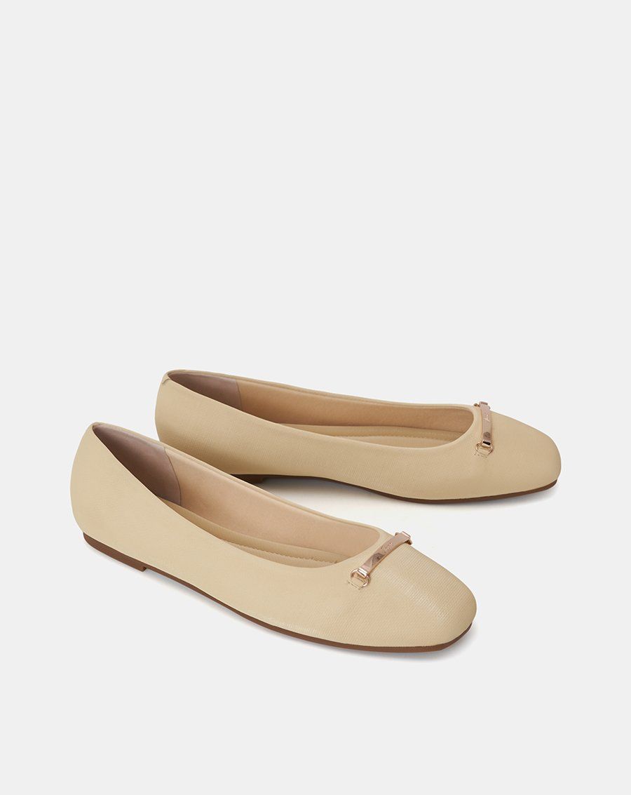 Giày Búp Bê Ballerina Đính Khóa Trang Trí