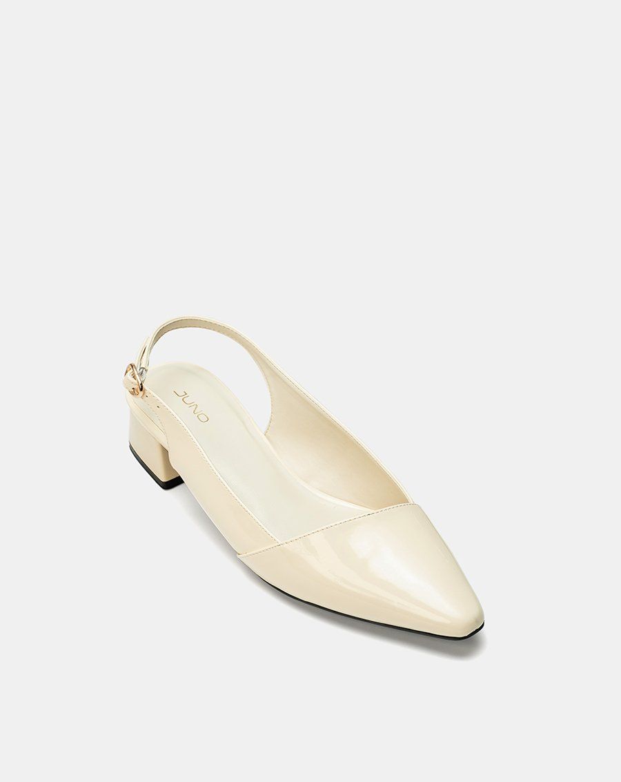 Giày Cao Gót Slingback Đắp Mũi Chéo