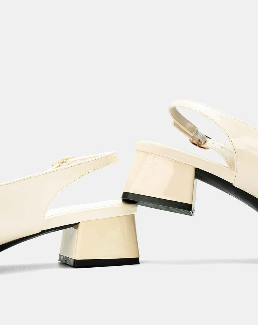 Giày Cao Gót Slingback Đắp Mũi Chéo