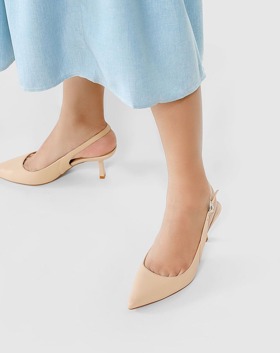 Giày cao gót slingback gót thanh