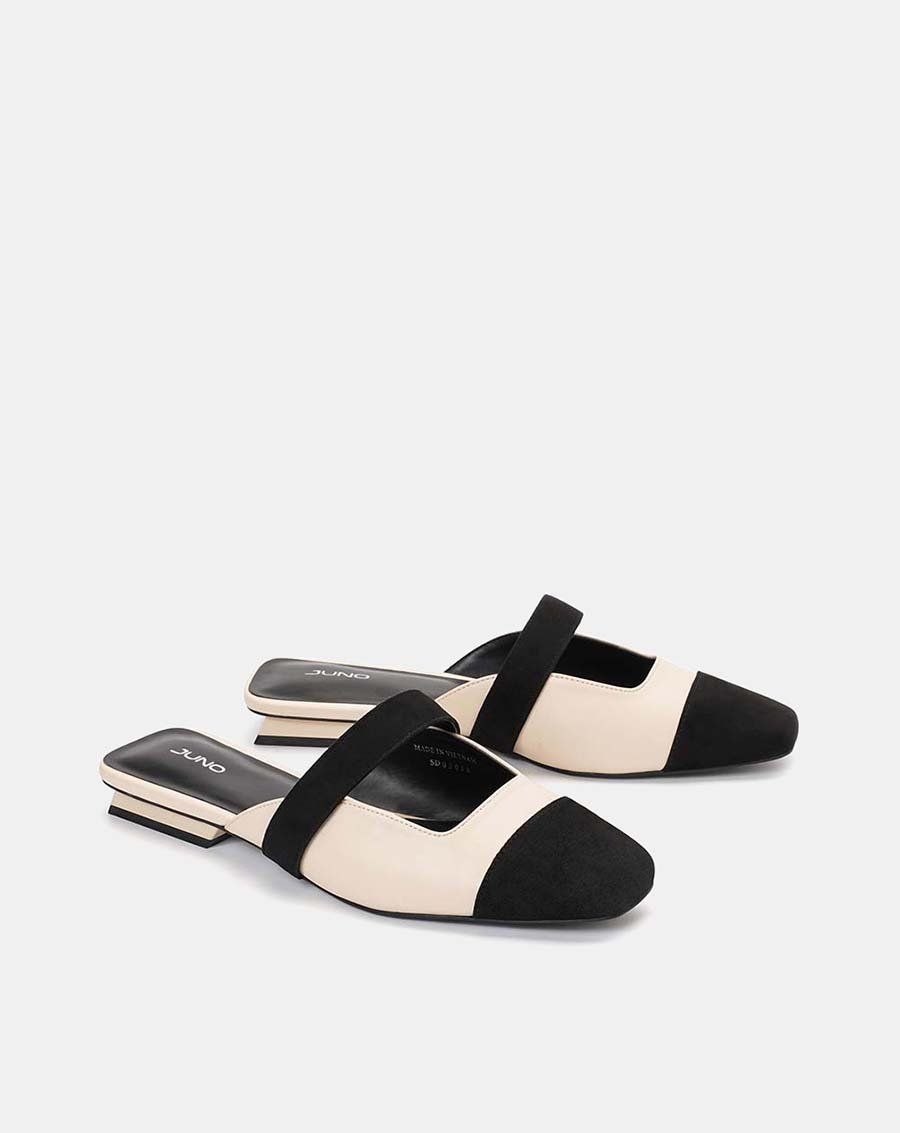 Giày mules mũi vuông
