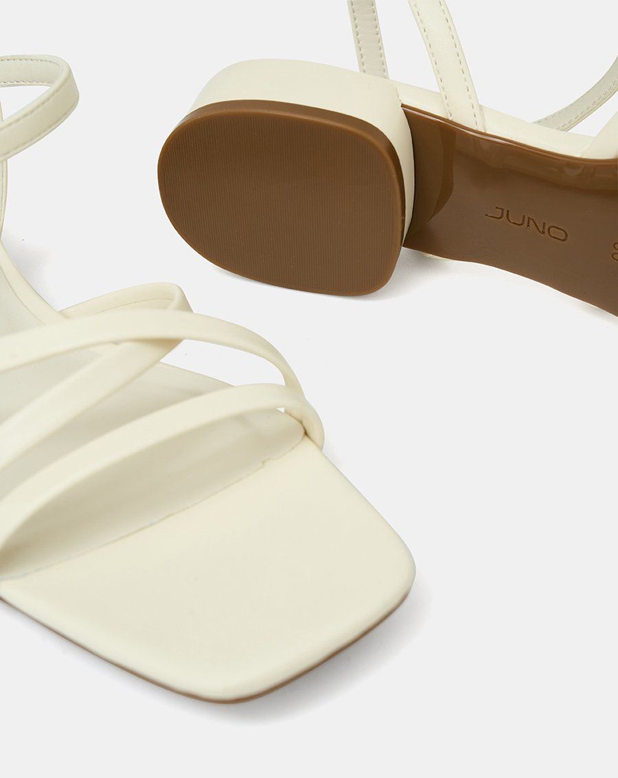 Giày Sandal Gót Thấp Quai Chéo