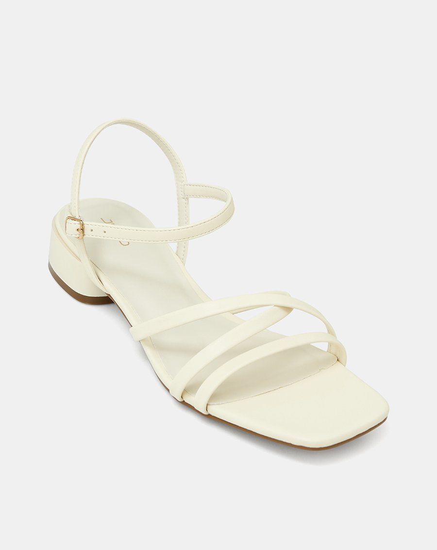 Giày Sandal Gót Thấp Quai Chéo