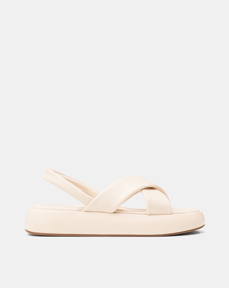 Giày Sandal Quai Chéo Hiệu Ứng Phồng