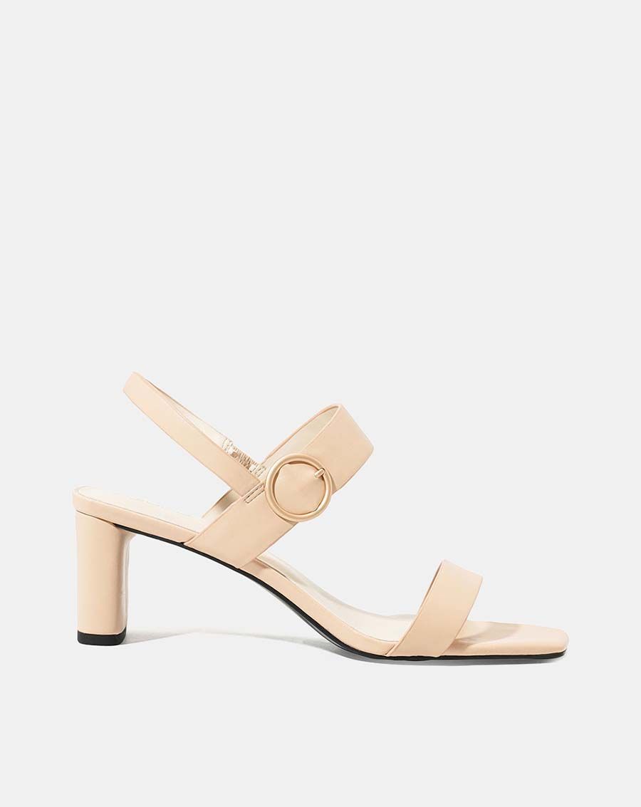 Giày sandal mũi vuông quai ngang