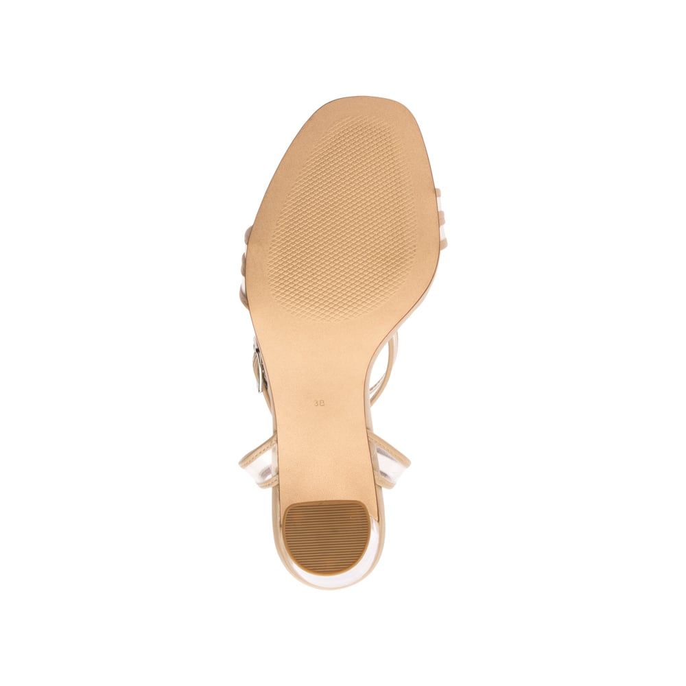 Giày Sandal cao gót 9cm đế trong suốt SD09038