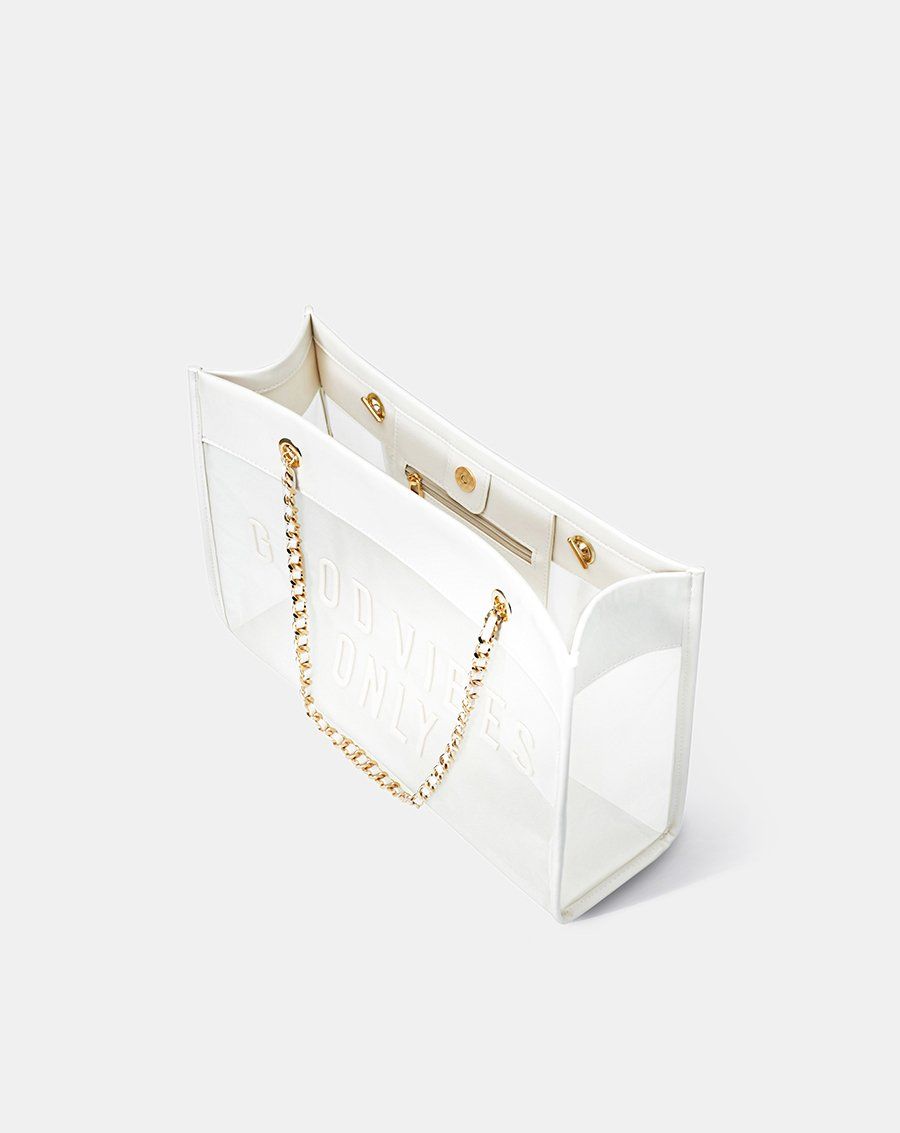 Túi Xách Lớn Tote Lưới Good Vibes Only