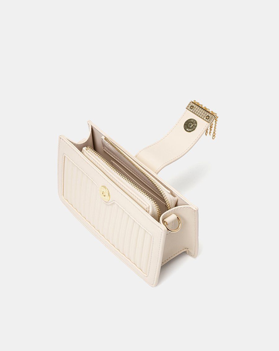 Túi xách nhỏ buckle flap trang trí khóa tua rua
