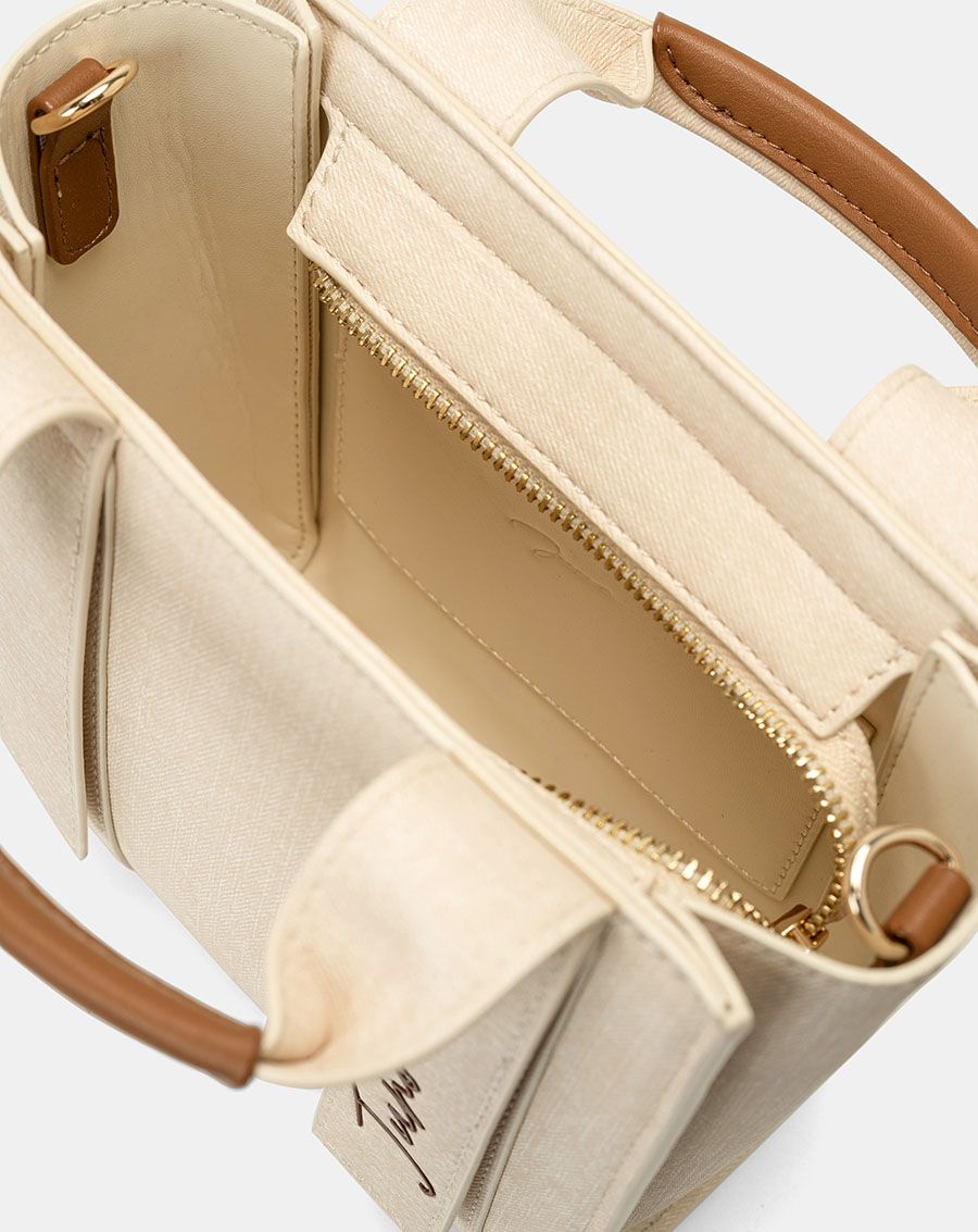 Túi Xách Nhỏ Top Handle Trang Trí Logo Cách Điệu