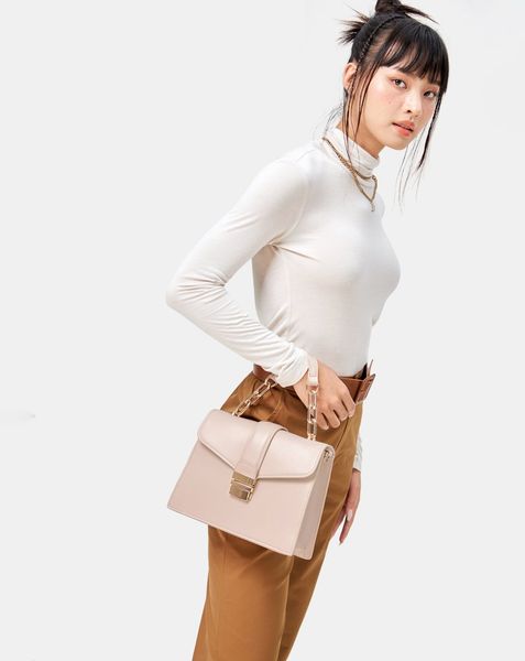 Túi xách trung bukcle khoá trượt