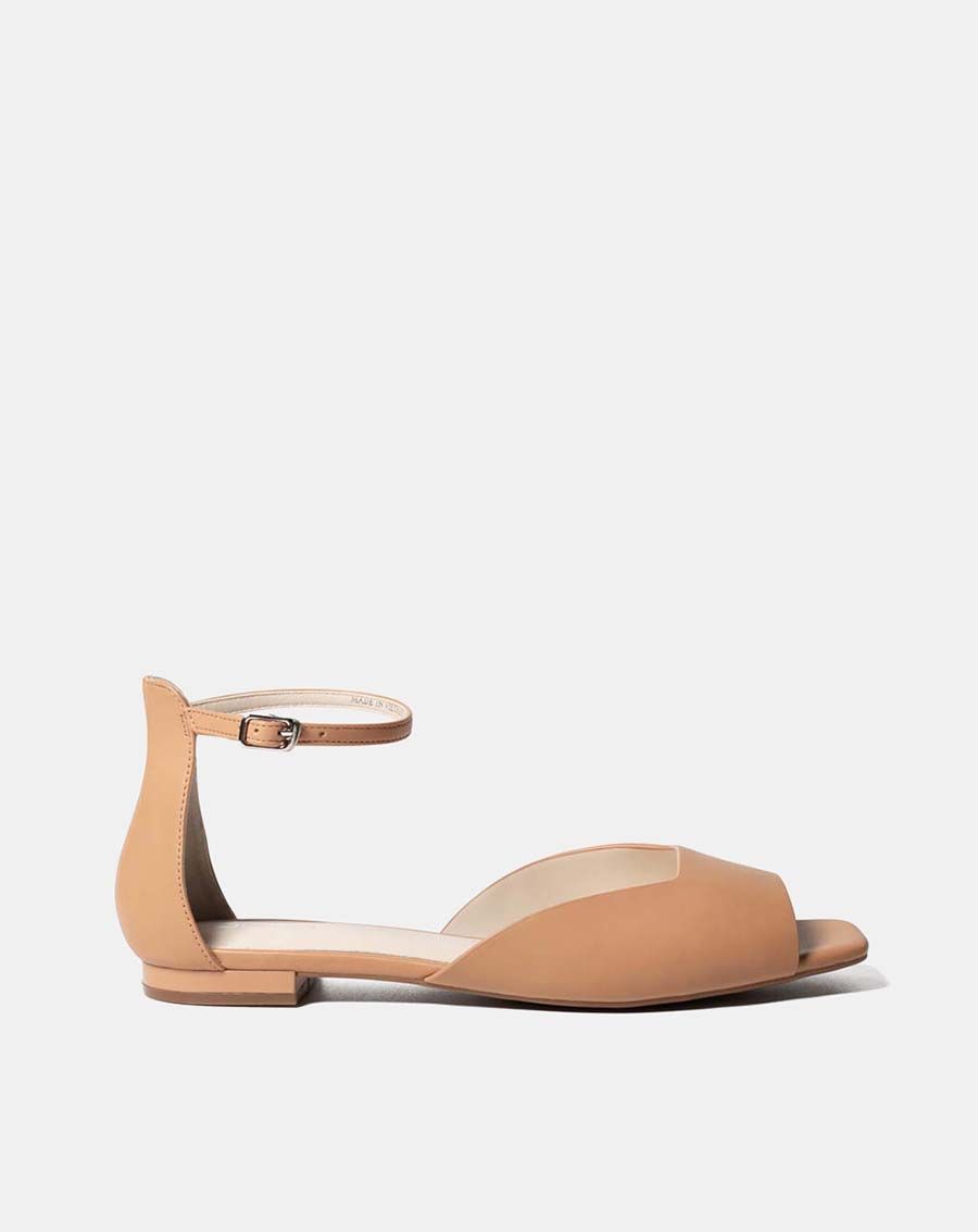 Giày sandal hở mũi có dây cổ chân