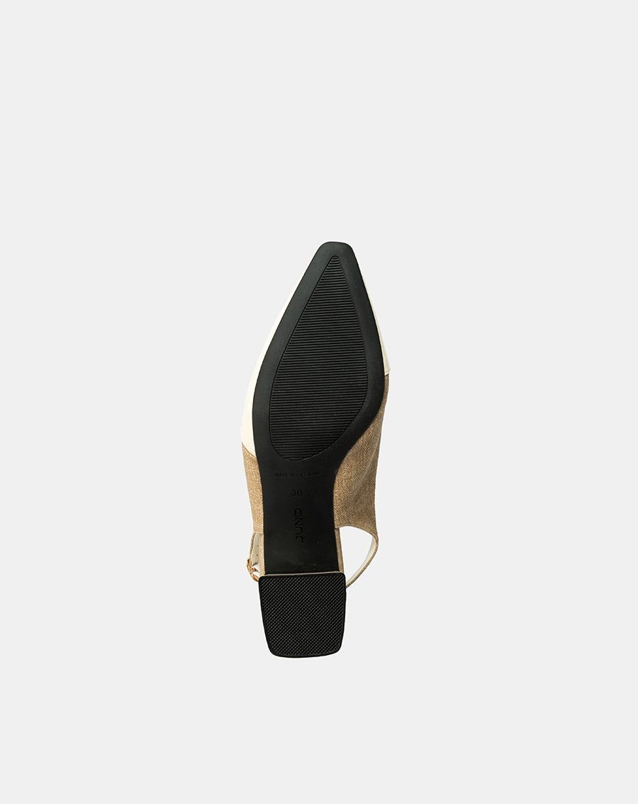 Giày Cao Gót Slingback Đắp Mũi Chéo