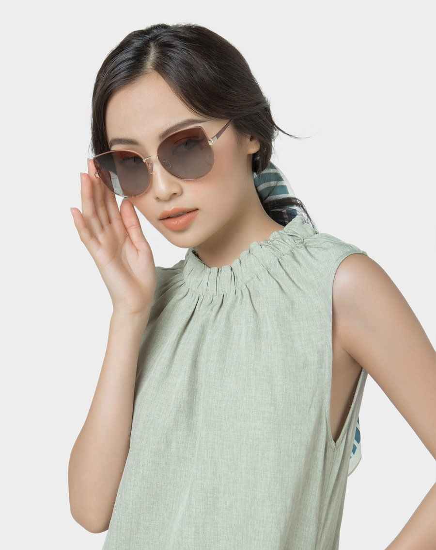 Mắt kính hình bướm kim loại