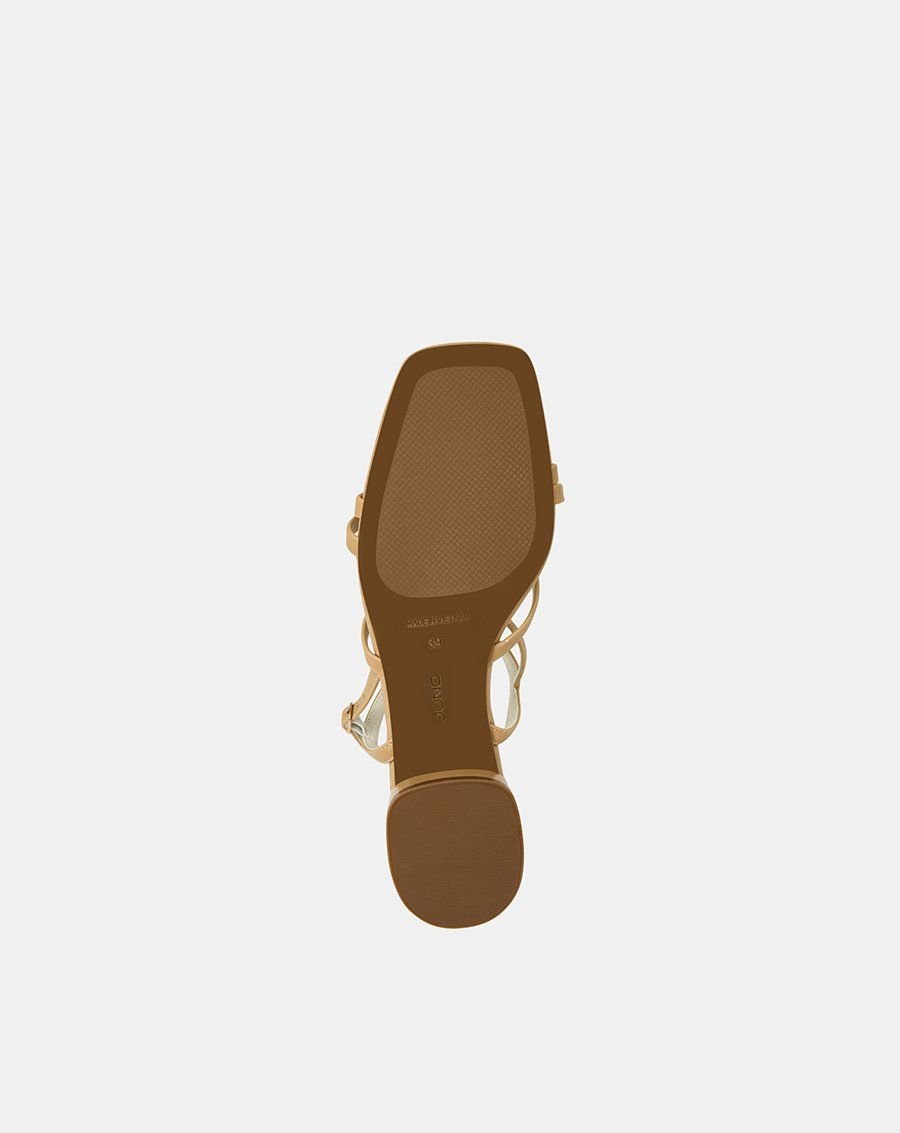 Giày Sandal Gót Thấp Quai Chéo