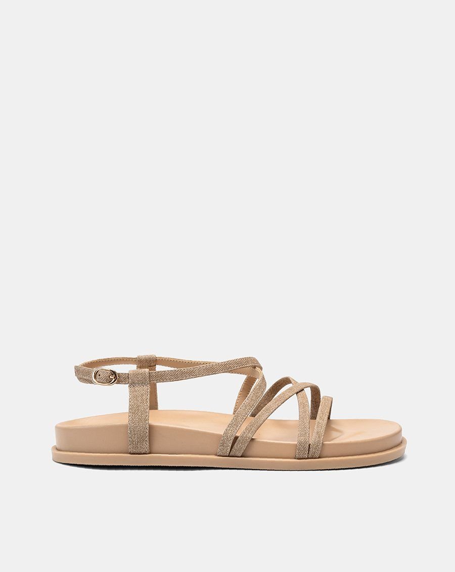 Giày Sandal Đế Bệt Quai Mảnh Chéo
