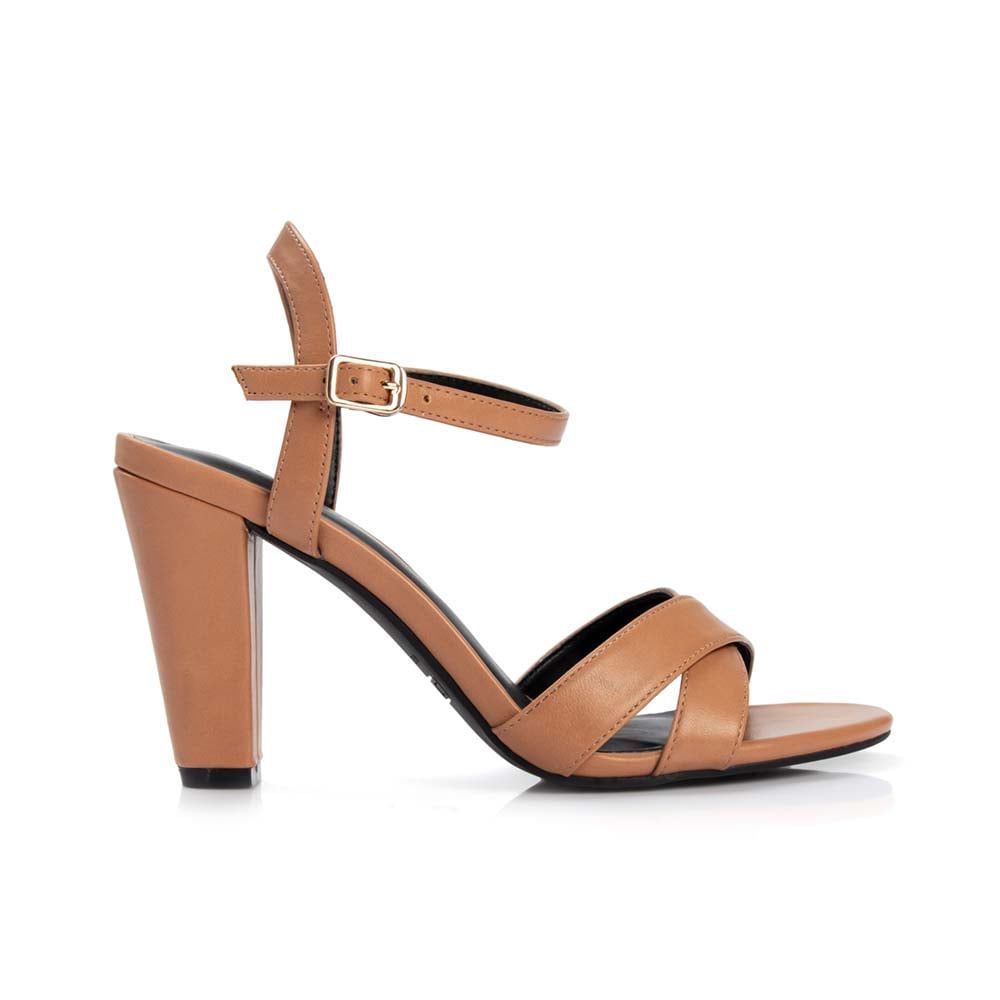 Giày xăng đan gót vuông 9cm quai chéo SD09063