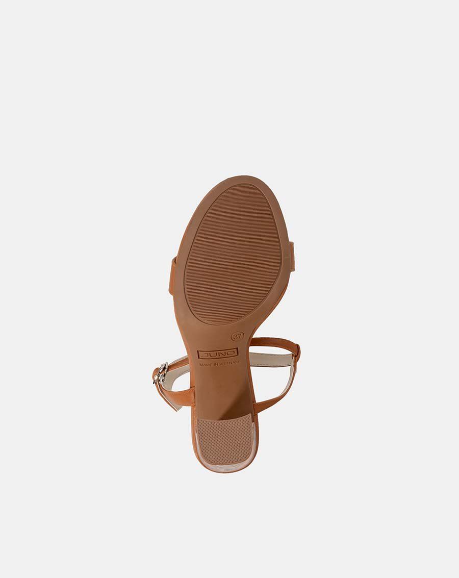 Giày sandal gót trong sơn ombre