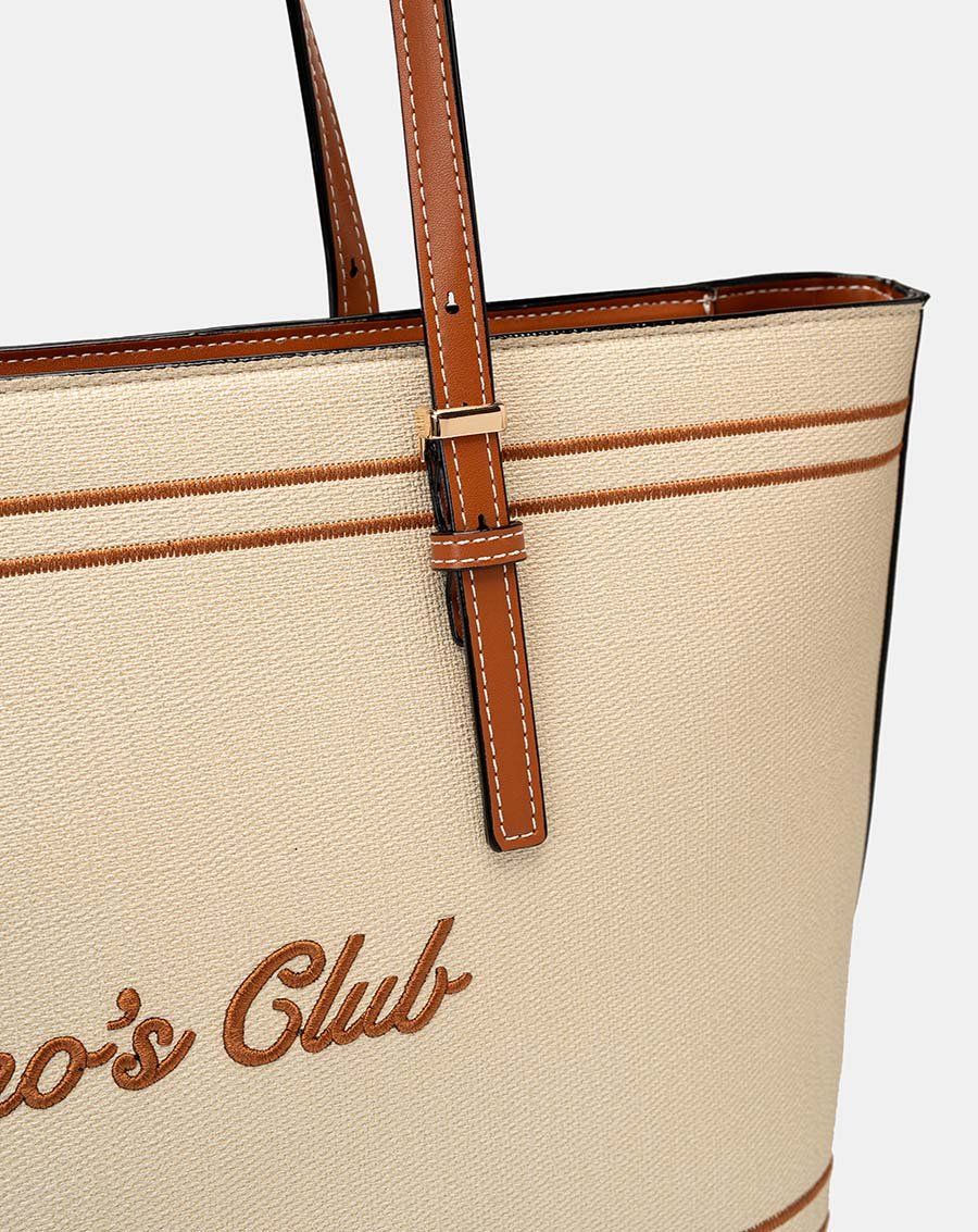 Túi Xách Lớn Tote Thêu Juno Club