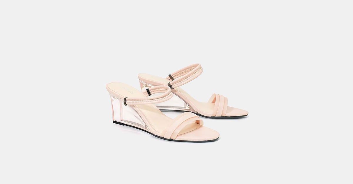 Giày sandal xuồng quai mũi ngang phối pvc