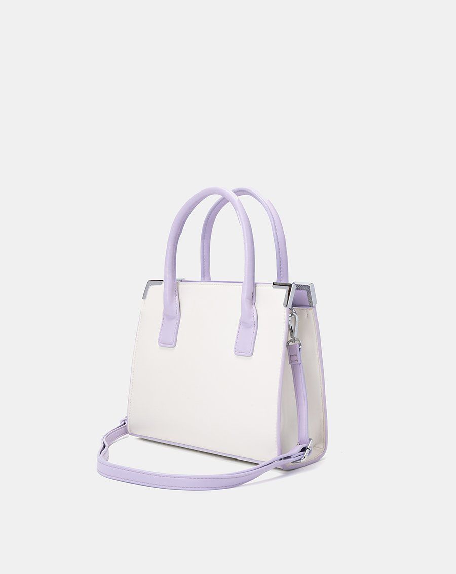 Túi Xách Trung Tote Trung Dập Nổi Hoạ Tiết