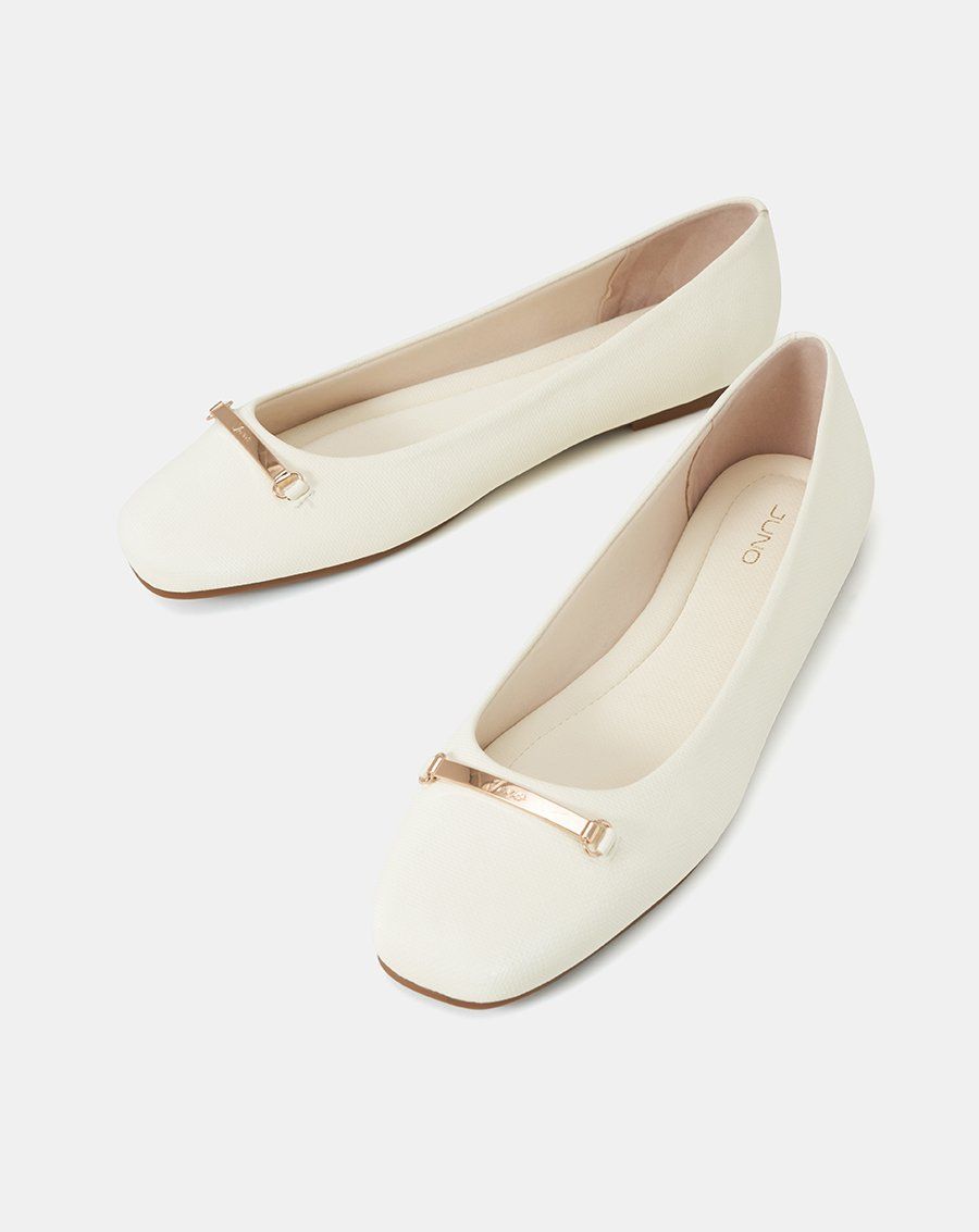 Giày Búp Bê Ballerina Đính Khóa Trang Trí