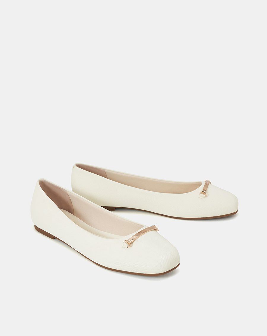 Giày Búp Bê Ballerina Đính Khóa Trang Trí