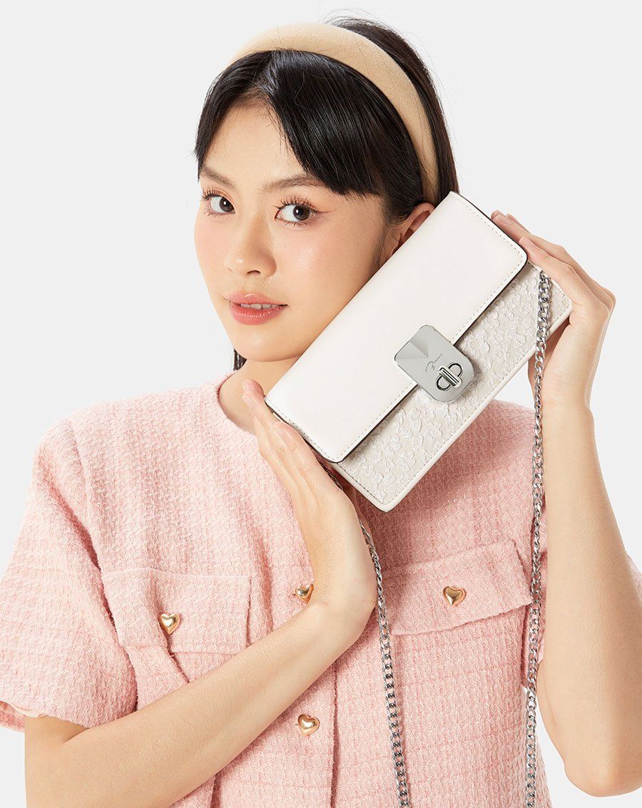 Ví Dáng Dài Có Dây Đeo In Bloom