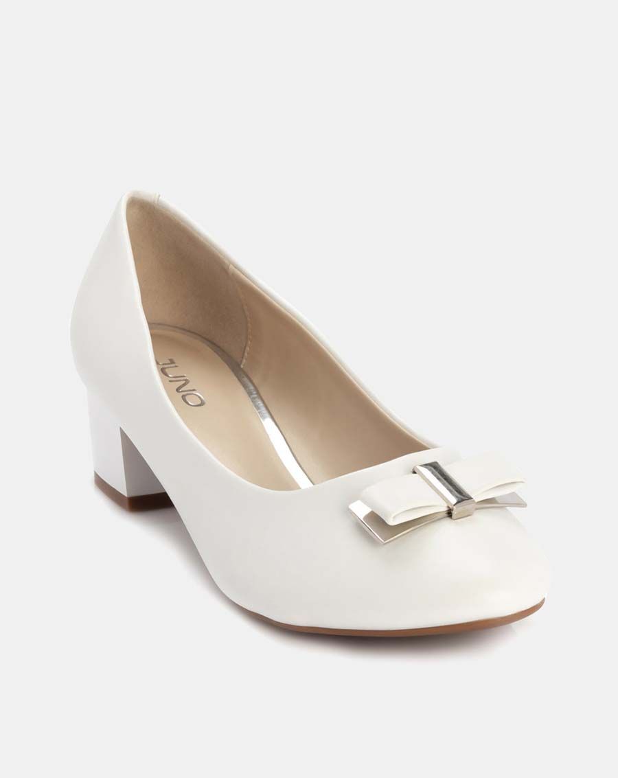 Giày cao gót 5cm mũi tròn phối nơ CG05059