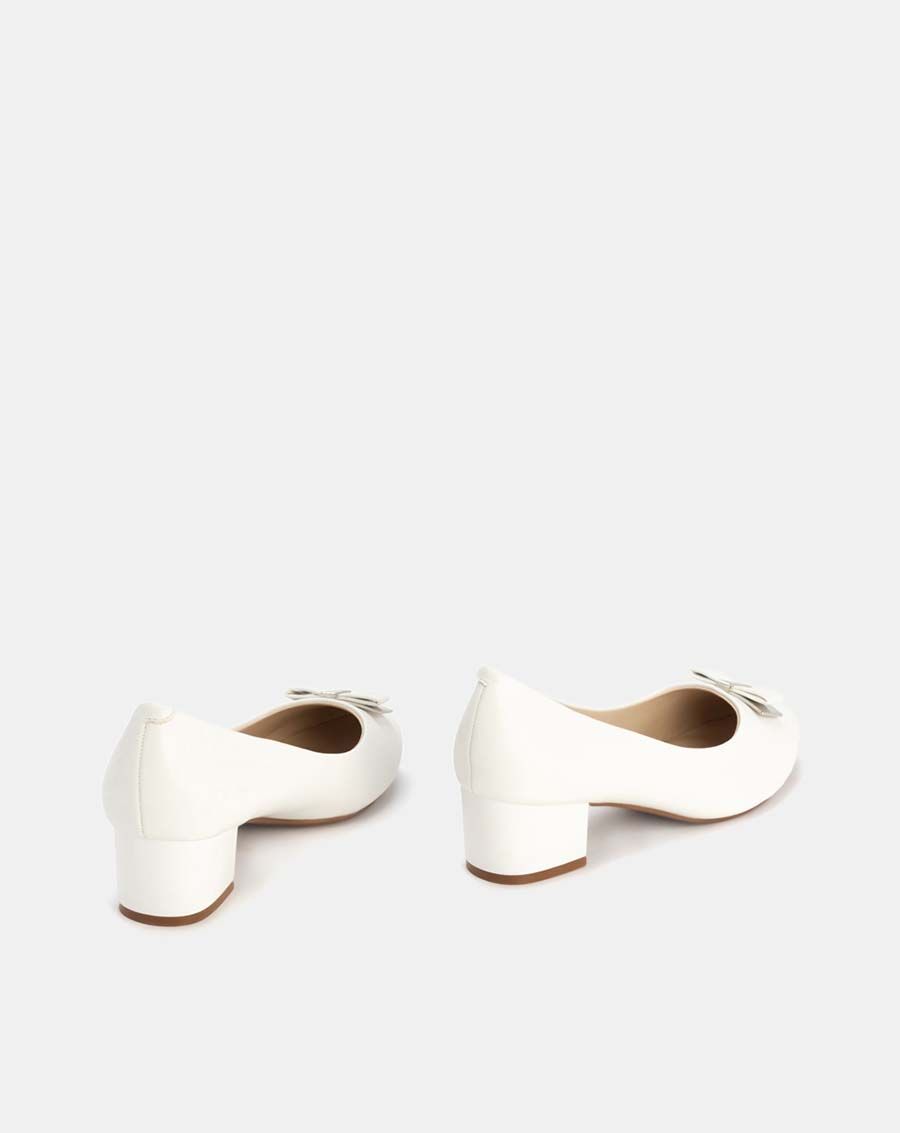 Giày cao gót 5cm mũi tròn phối nơ CG05059