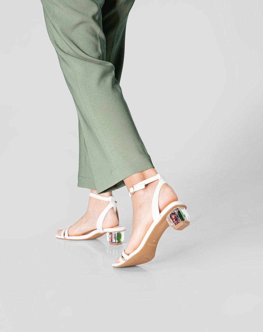 Giày sandal gót đá 4 màu