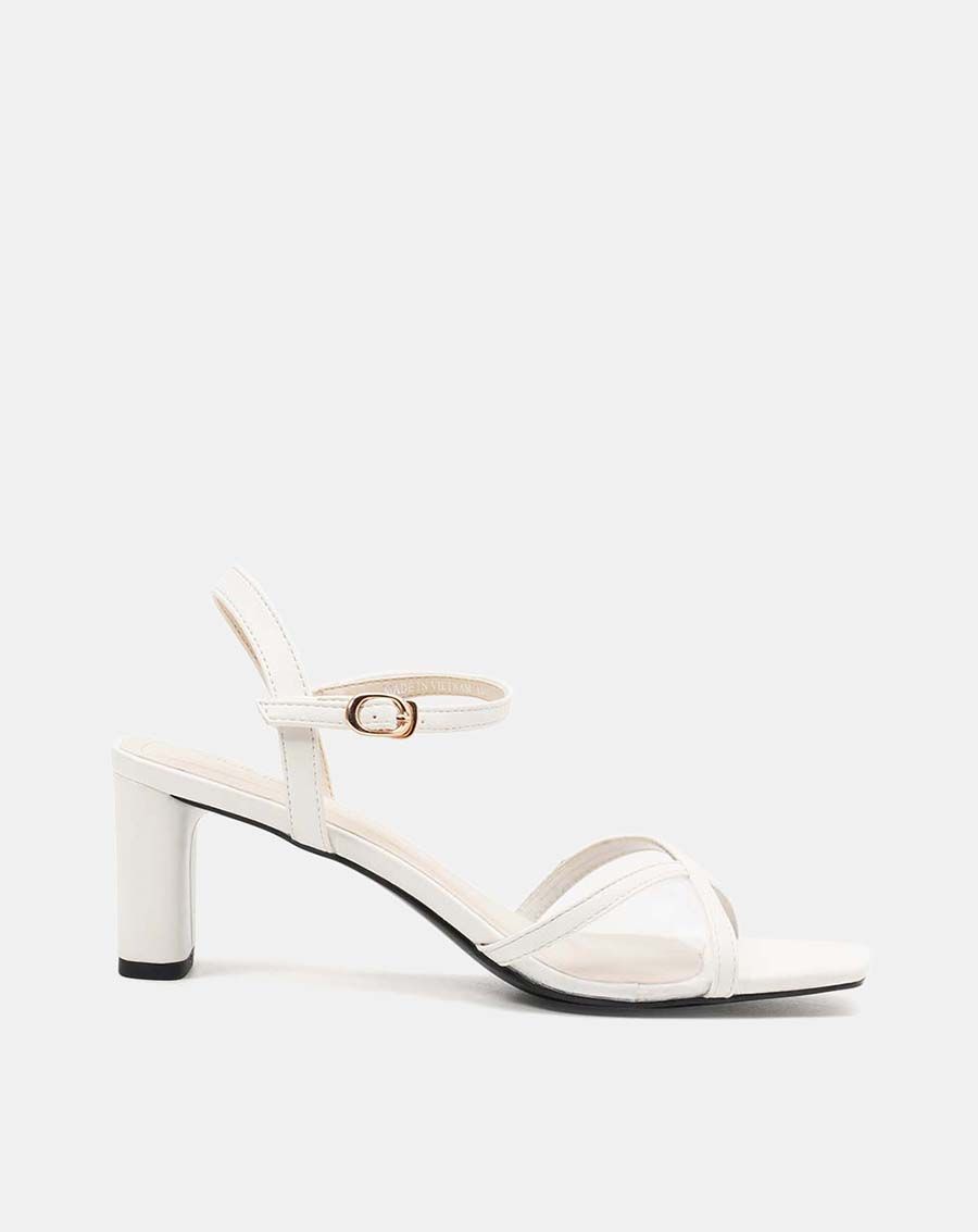 Giày sandal sandal mũi vuông gót vuông