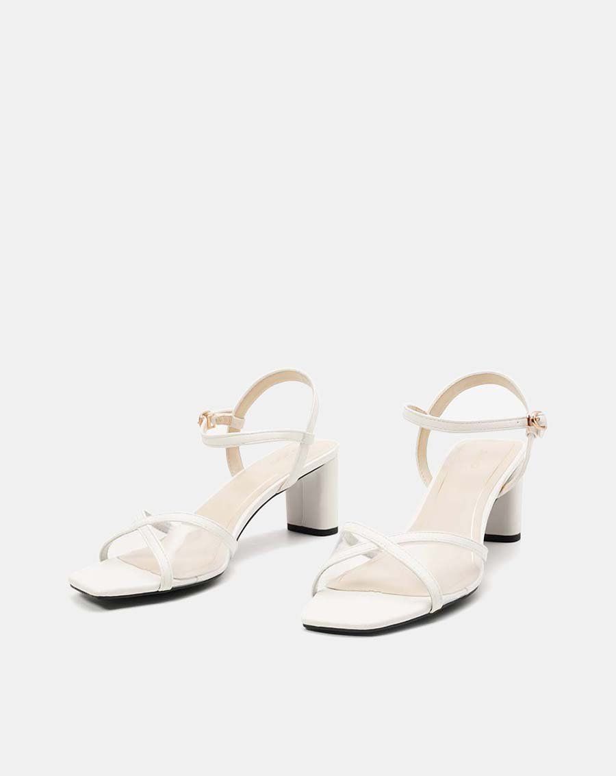 Giày sandal sandal mũi vuông gót vuông