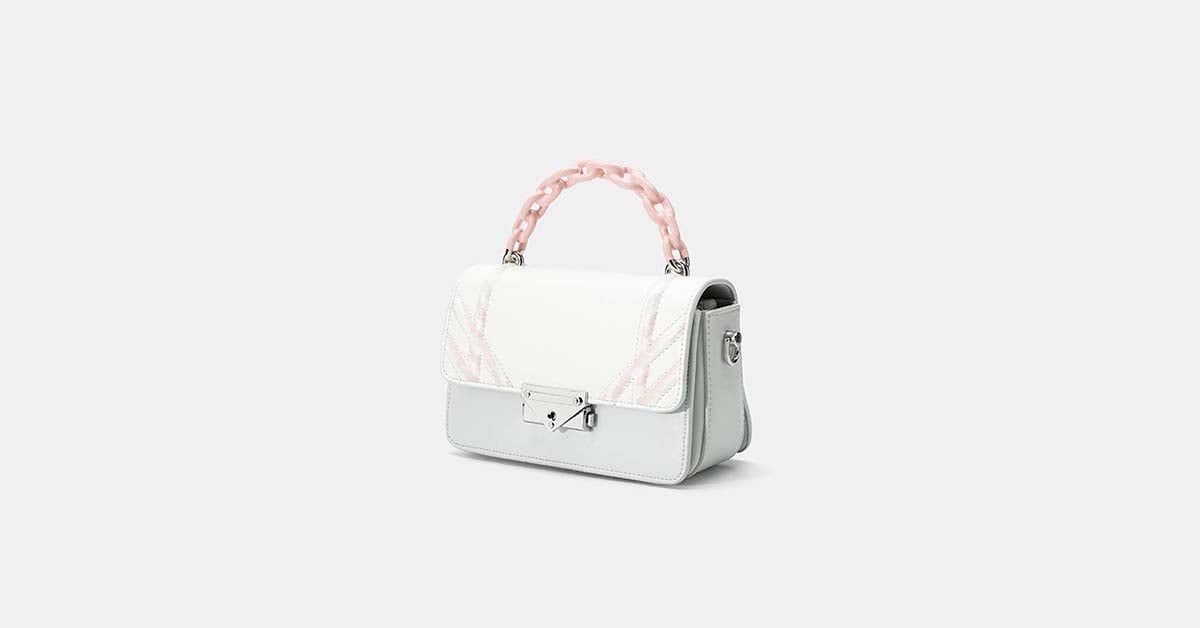 Túi xách nhỏ cut-out khoá trang trí