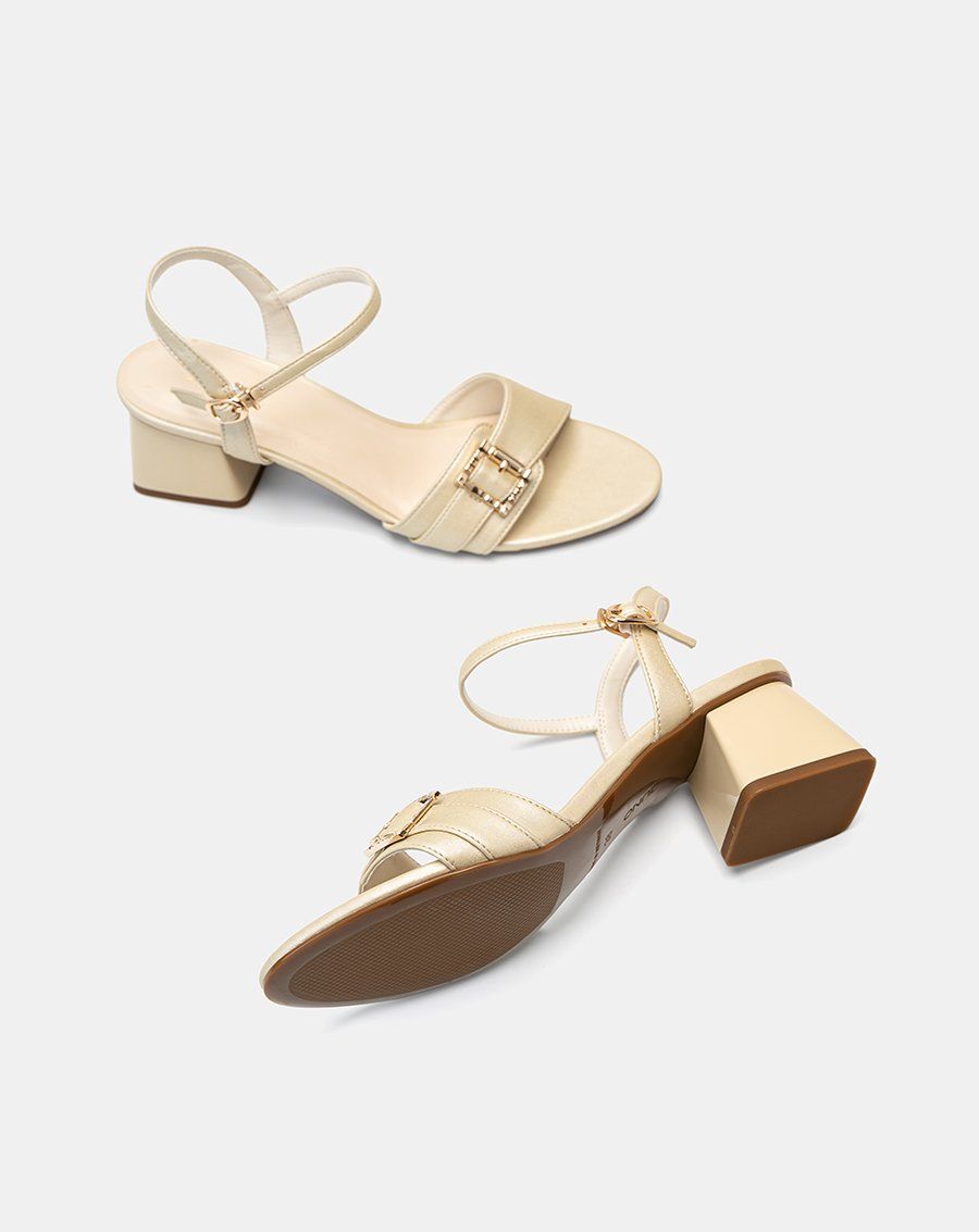 Giày Sandal Quai Đắp Phối Khóa