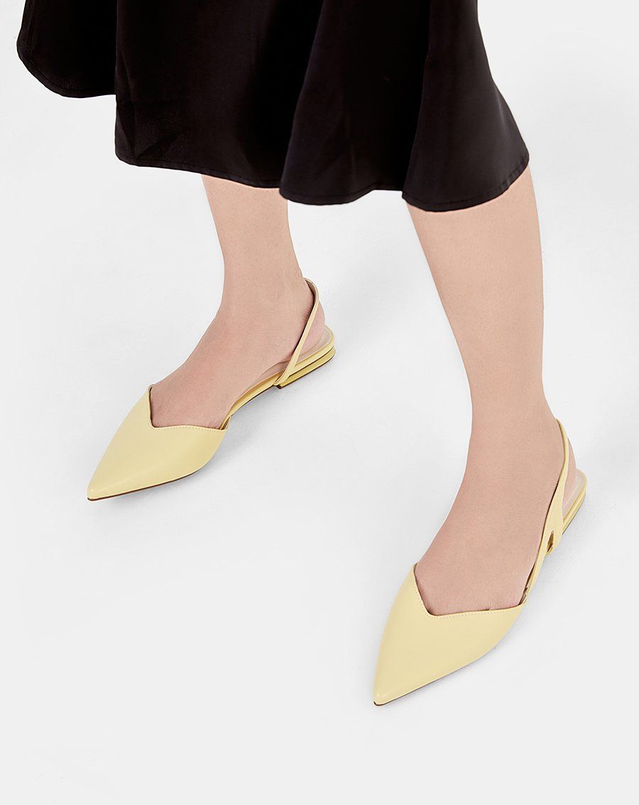 Giày Búp Bê Slingback Bệt
