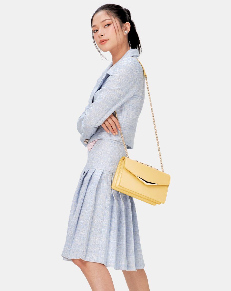 Túi Xách Nhỏ Đeo Chéo Nắp Gập