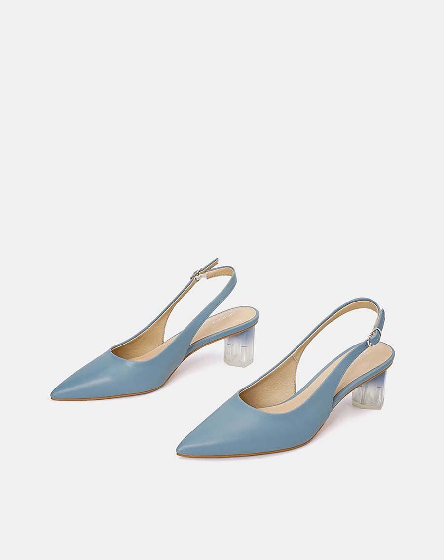 Giày cao gót slingback gót chuyển màu