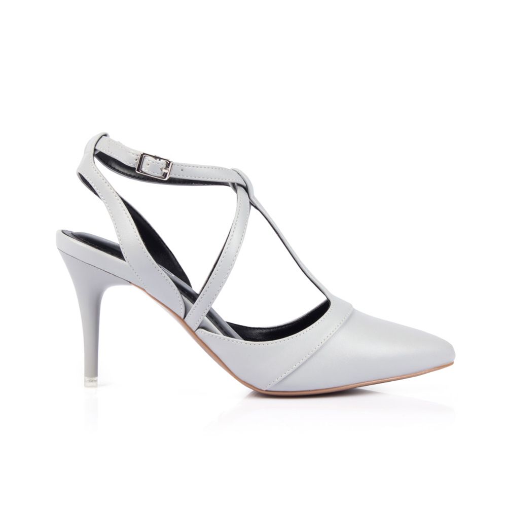 Giày cao gót 9cm mũi nhọn quai chéo CG09080