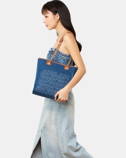 Túi Xách Trung Tote In Logo Jn
