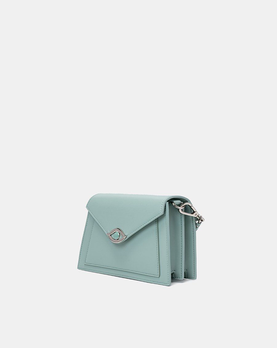 Túi xách nhỏ tay cầm xoắn khoá evil eye