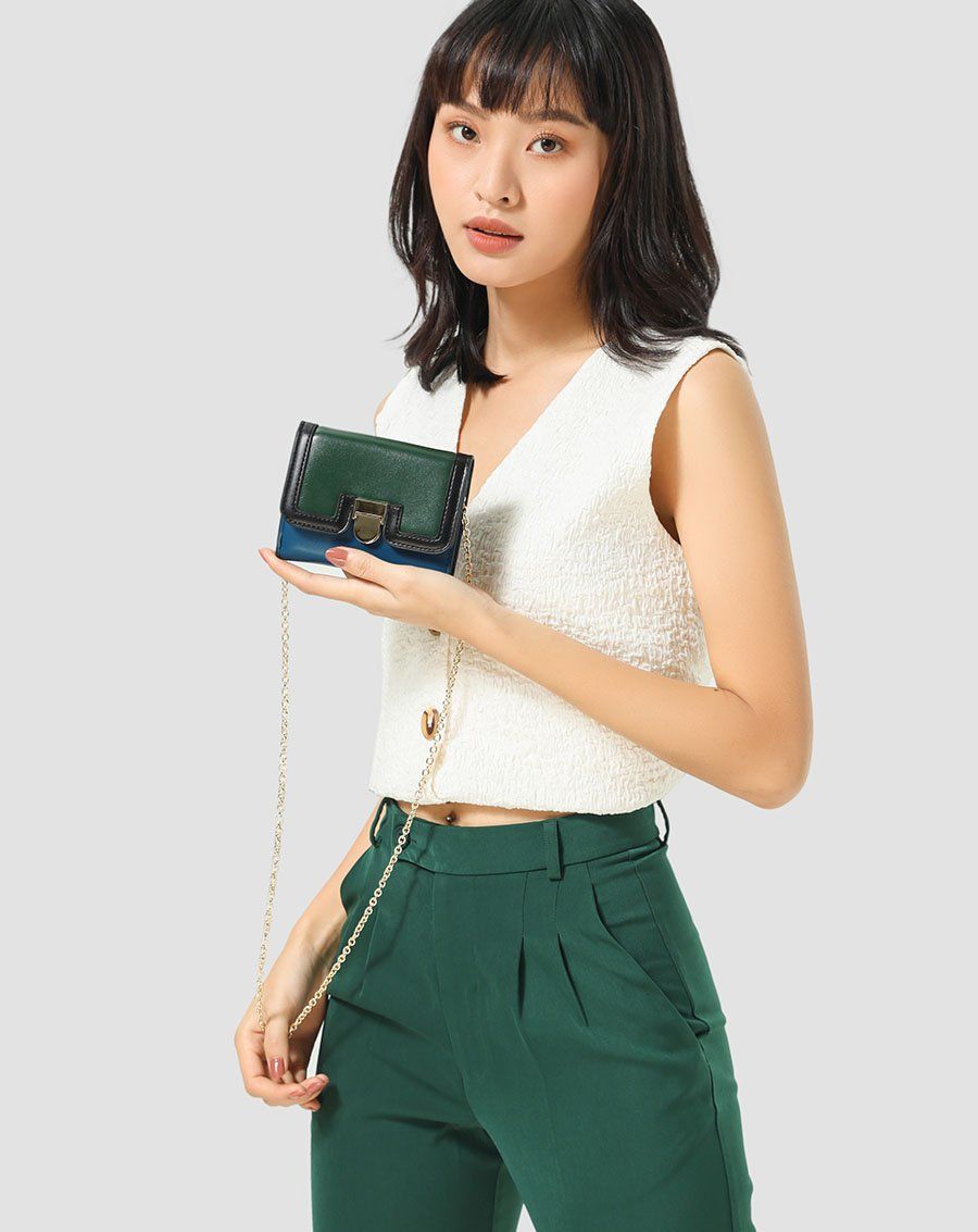 Ví phối màu color-block