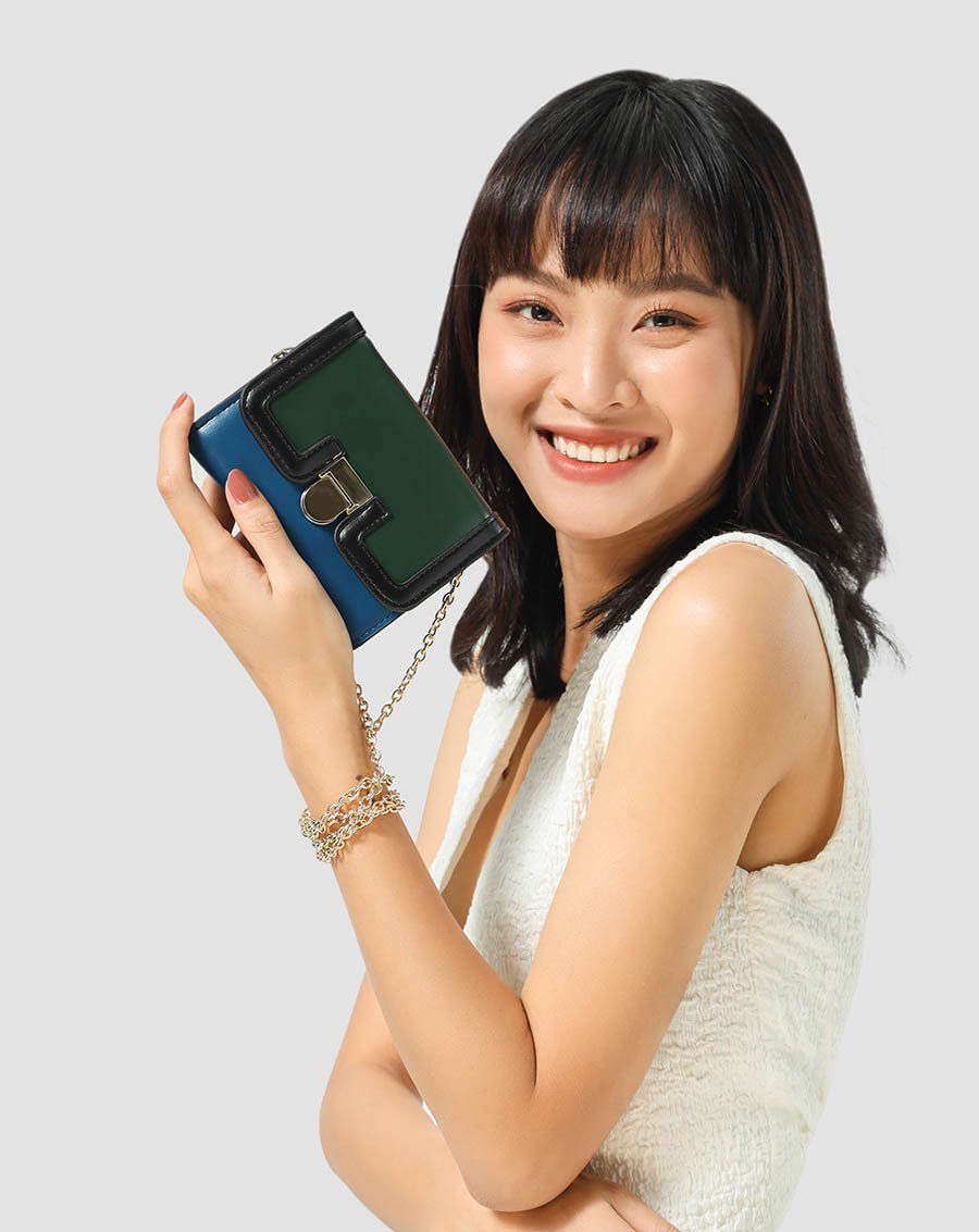 Ví phối màu color-block
