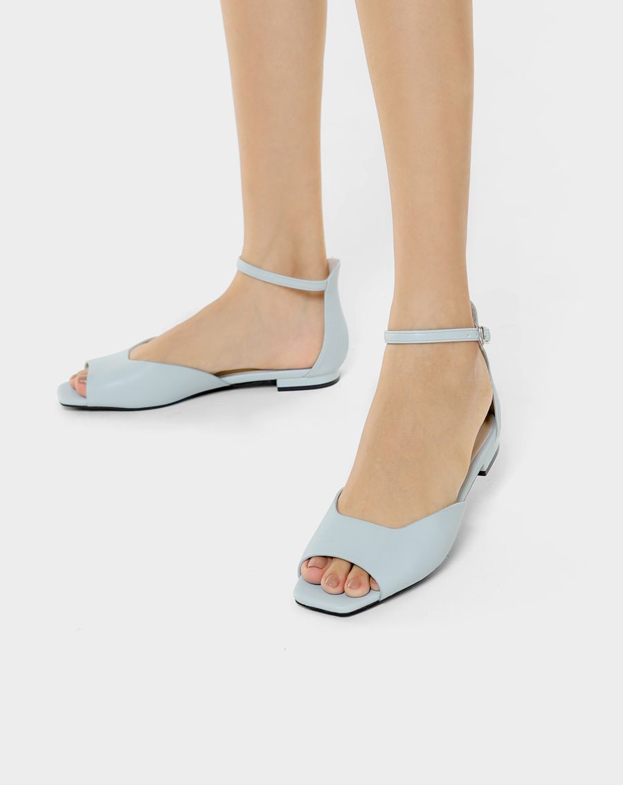 Giày sandal hở mũi có dây cổ chân