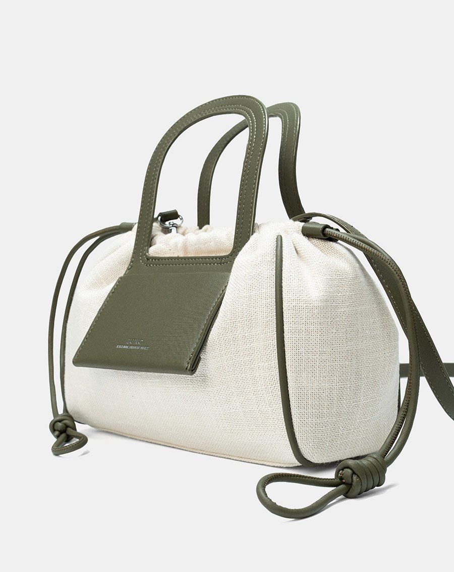 Túi Xách Trung Top Handle Bag Rút Dây