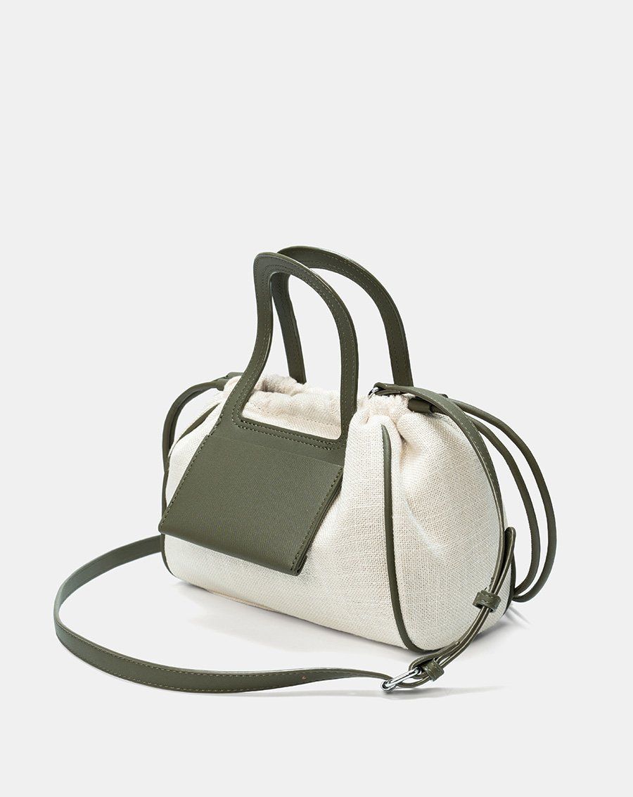 Túi Xách Trung Top Handle Bag Rút Dây