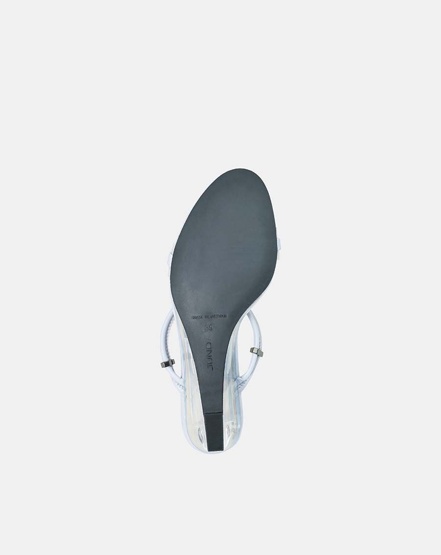 Giày sandal xuồng quai mũi ngang phối pvc