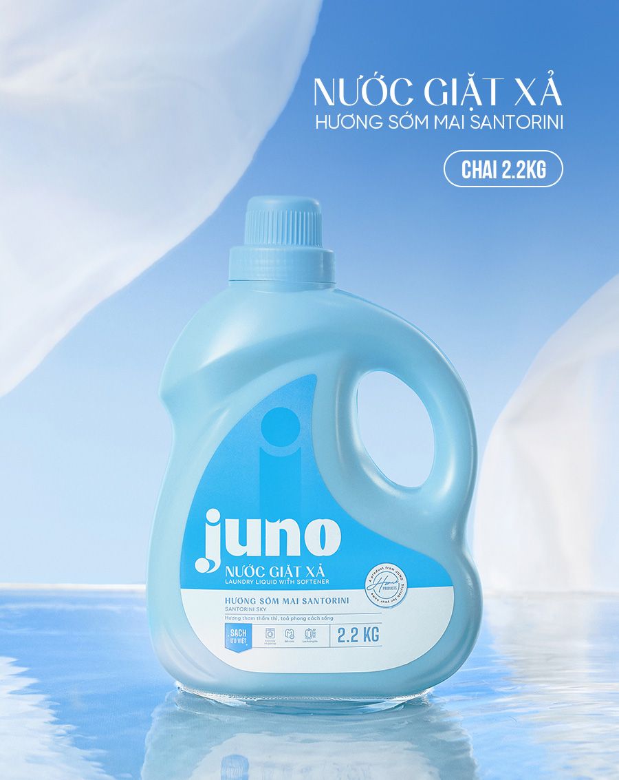 2 Chai Nước Giặt Xả Hương Sớm Mai SANTORINI
