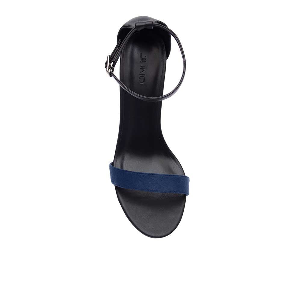 Giày xăng đan gót nhọn 7cm quai ngang phối màu SD07029