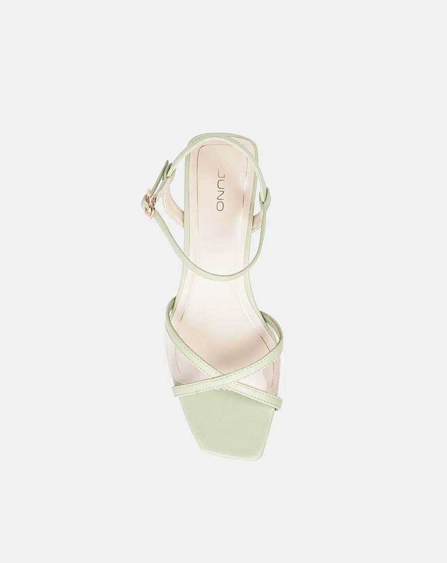 Giày sandal sandal mũi vuông gót vuông