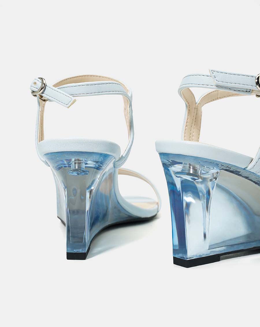 Giày sandal quai mũi ngang giả xé dán